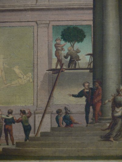 Il rapimento di Dina (Genesi 34). Kunsthistorisches Museum Wien, Gemäldegalerie, Inv. Nr. 1554, (dettaglio) da Giuliano Bugiardini
